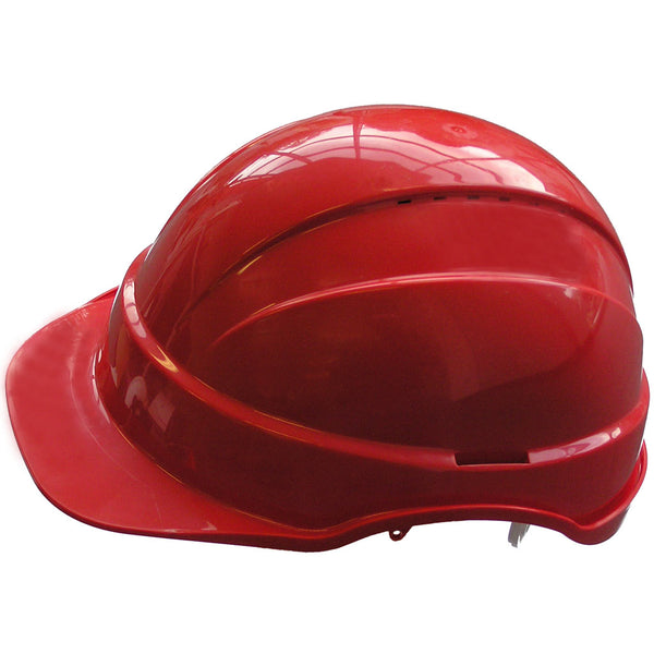 Hard Hat - Red Vented with Sliplock Harness - Forestry Tools